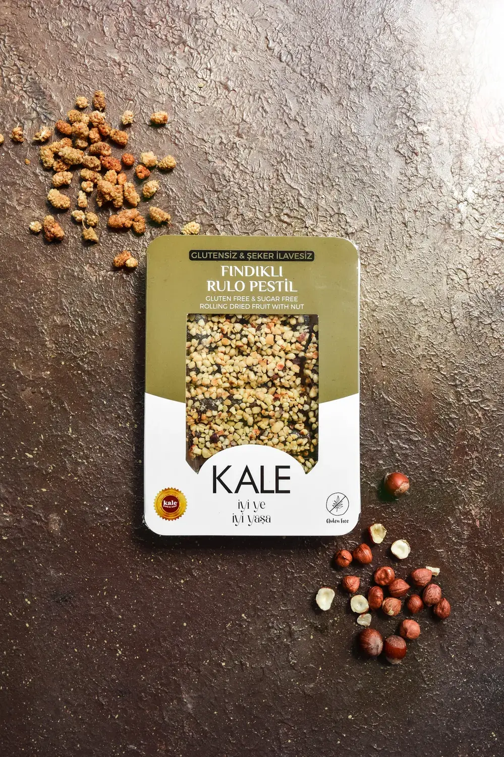 Glutensiz & Rafine Şeker İlavesiz Fındıklı Rulo Pestil 230 gr