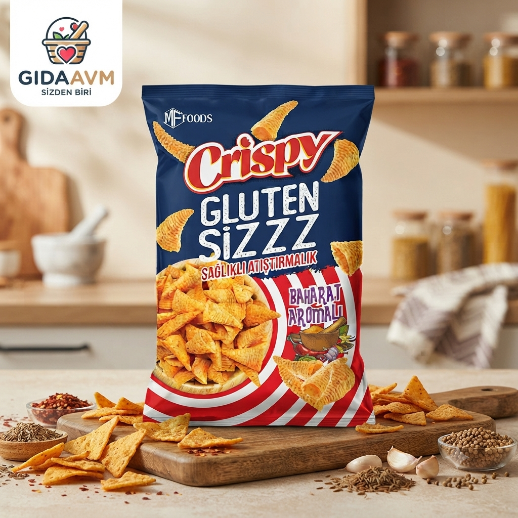 Glutensiz Crıspy Cips Baharat Aromalı 80 gr