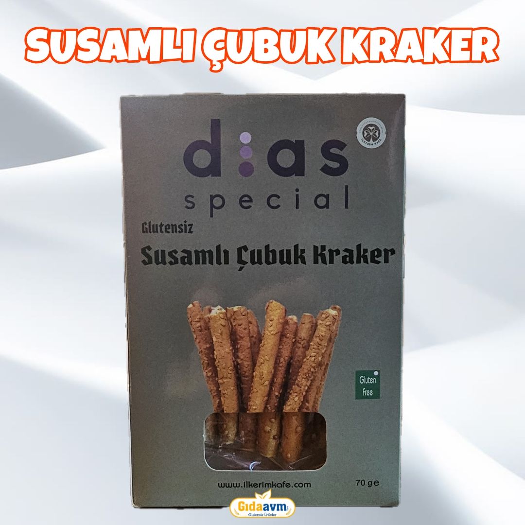 Dias Special Glutensiz Susamlı Çubuk Kraker 70 Gr