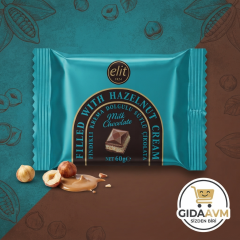 Elit Fındıklı Krema Dolgulu Sütlü Çikolata 60g