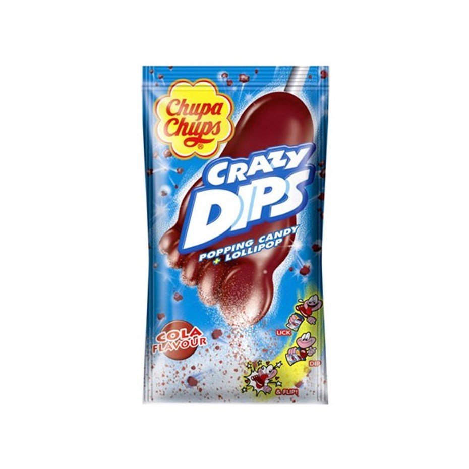 Chupa Chups Crazy Dips Patlayan Şeker+ Lolipop Kola