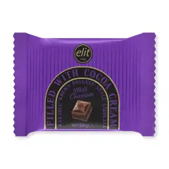 Elit Kakaolu Krema Dolgulu Sütlü Çikolata 60g