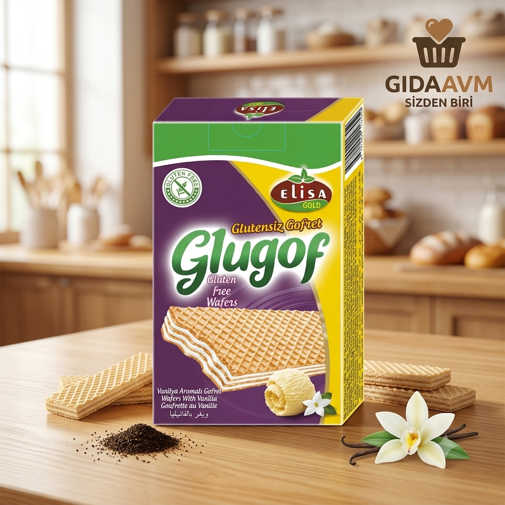 Elisa Gold Glutensiz Vanilya Aromalı Gofret 125 gr