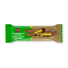 Elit Choco Mini Antep Fıstıklı Krema Dolgulu Sütlü Çikolata 30g