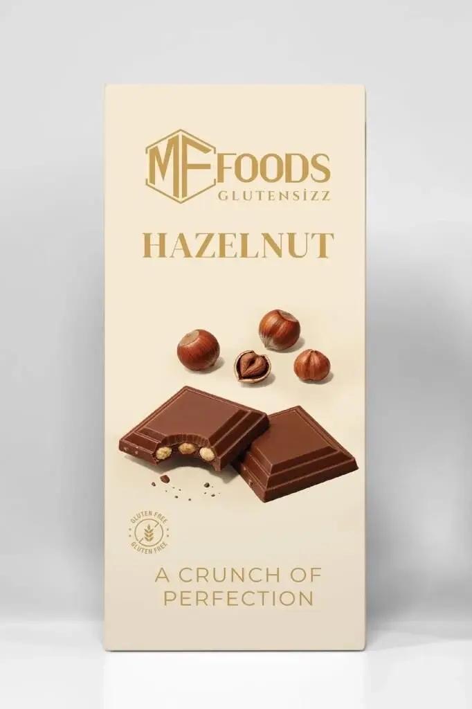 MF Food Glutensiz Fındıklı Tablet Çikolata 100 gr