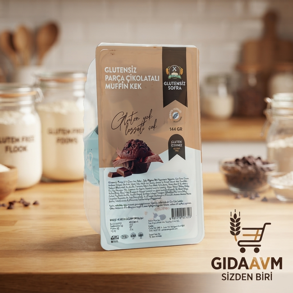 Sofra Glutensiz Parça Çikolatalı Muffin Kek 144 gr