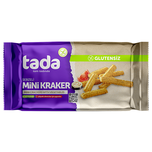 Glutensiz Sebzeli Mini Kraker 85 gr