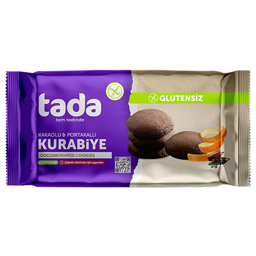 Glutensiz Kakaolu ve Portakallı Kurabiye 100 gr