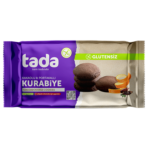 Glutensiz Kakaolu ve Portakallı Kurabiye 100 gr
