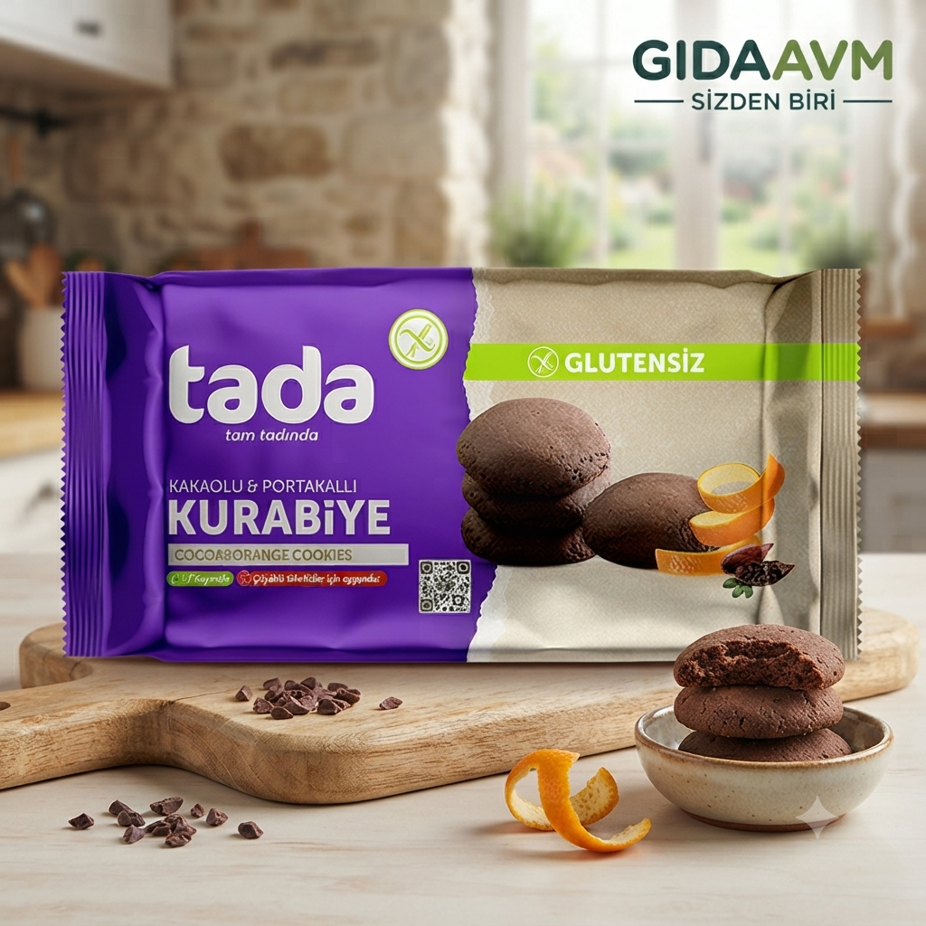 Glutensiz Kakaolu ve Portakallı Kurabiye 100 gr