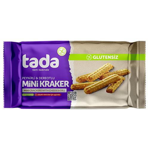 Glutensiz Peynirli Dereotlu Mini Kraker 85 gr