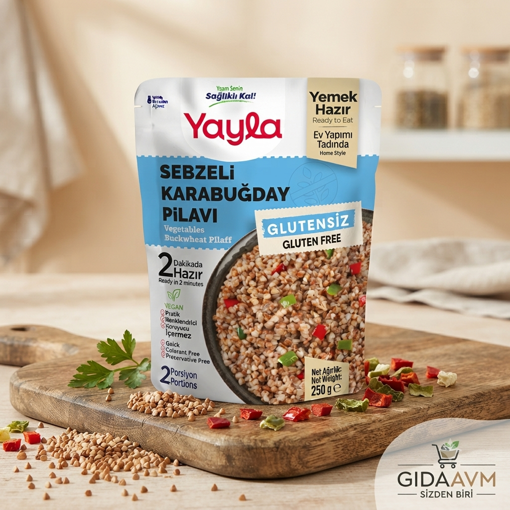Yayla Glutensiz Sebzeli Karabuğday Pilavı 250 G