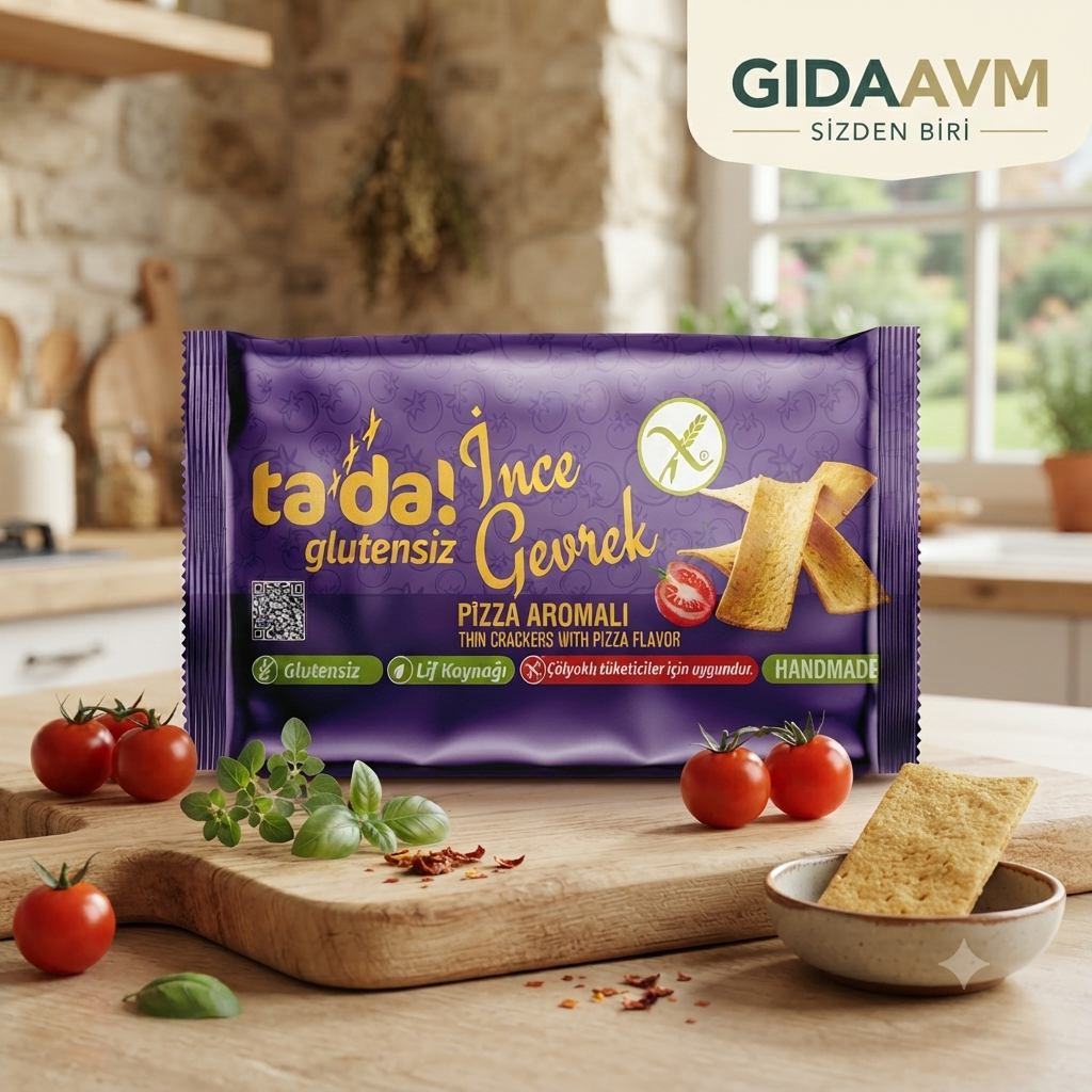 TADA Glutensiz Pizza Aromalı İnce Gevrek 85 gr