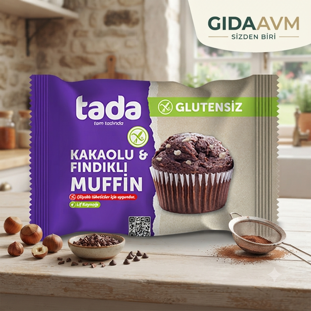 Glutensiz Kakaolu Fındıklı Muffin 50 gram