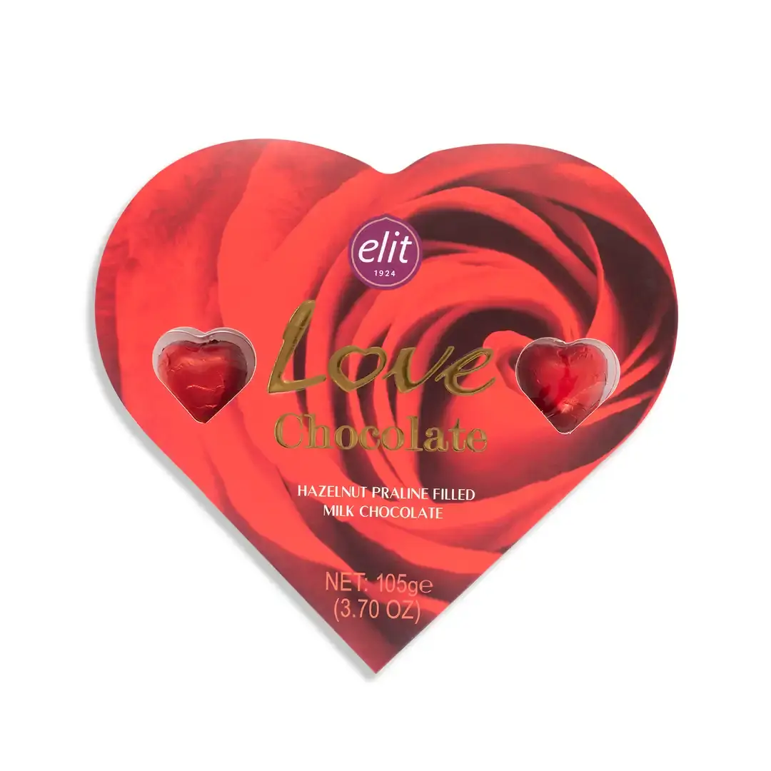 Spesiyal Sütlü Love Chocolate Sevgiliye Kalp Çikolata 105g