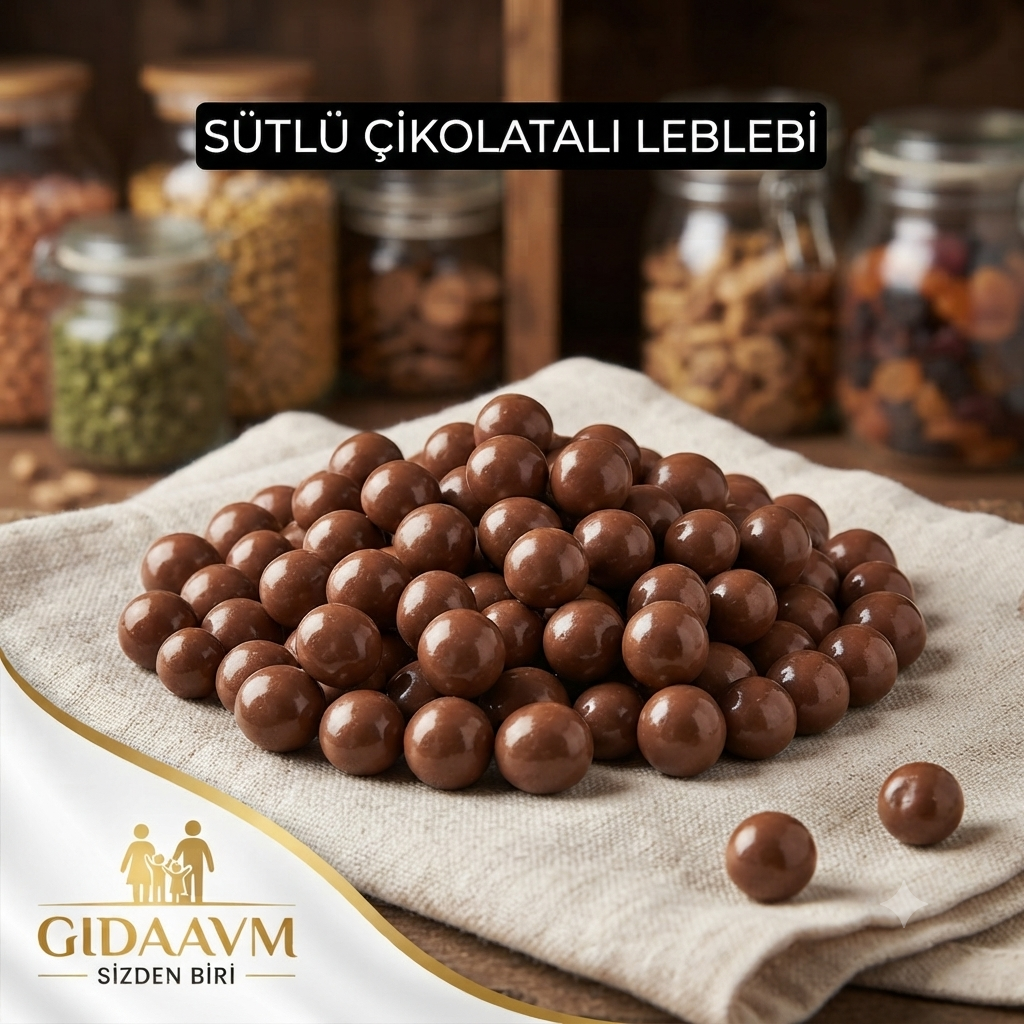 Glutensiz Sütlü Çikolatalı Leblebi Draje 250 gr