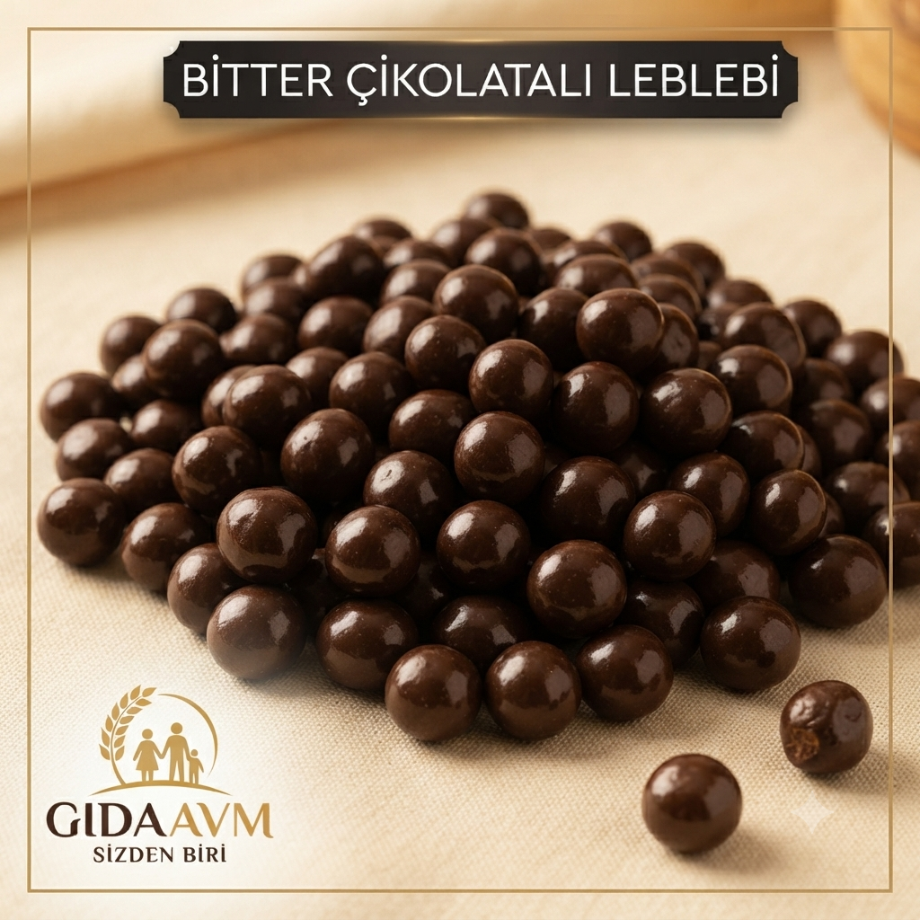 Glutensiz Bitter Çikolatalı Leblebi Draje 250 gr