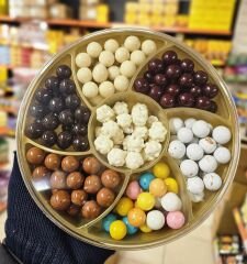 Glutensiz Çikolata Kaplı Karışık Leblebi Draje 400 gr