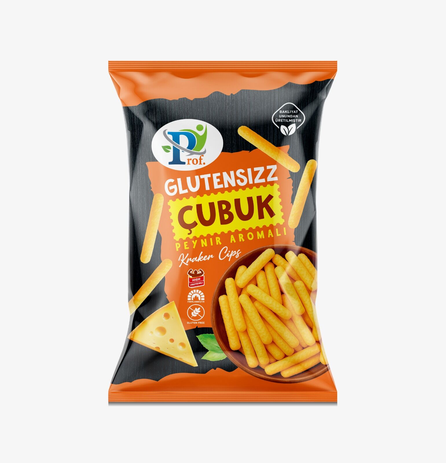 Prof. Glutensizz Çubuk Kraker Cips Peynir Aromalı 75 gr
