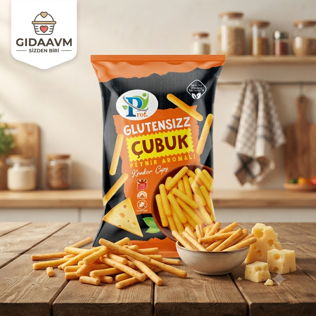 Prof. Glutensizz Çubuk Kraker Cips Peynir Aromalı 75 gr