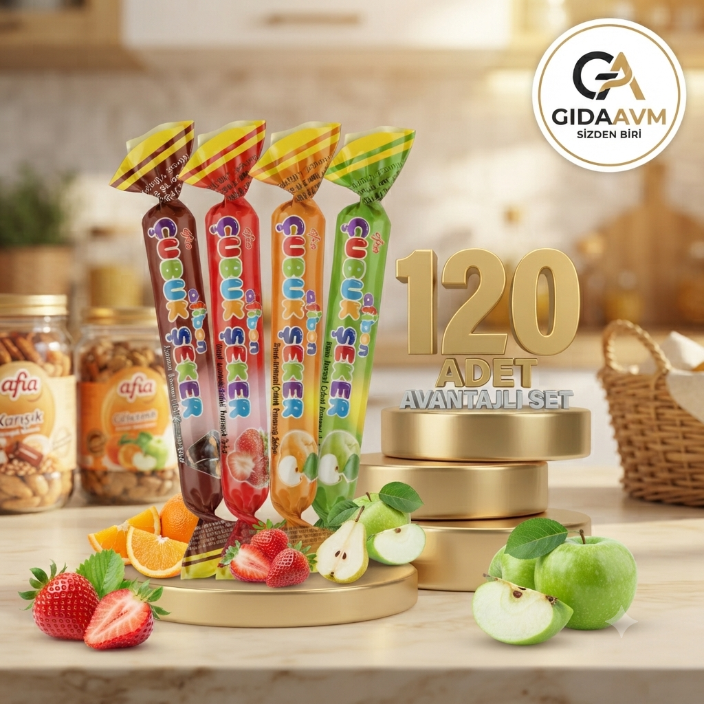 Afia Afibon Glutensiz Karışık Çubuk Şeker 120x6,7 Gr