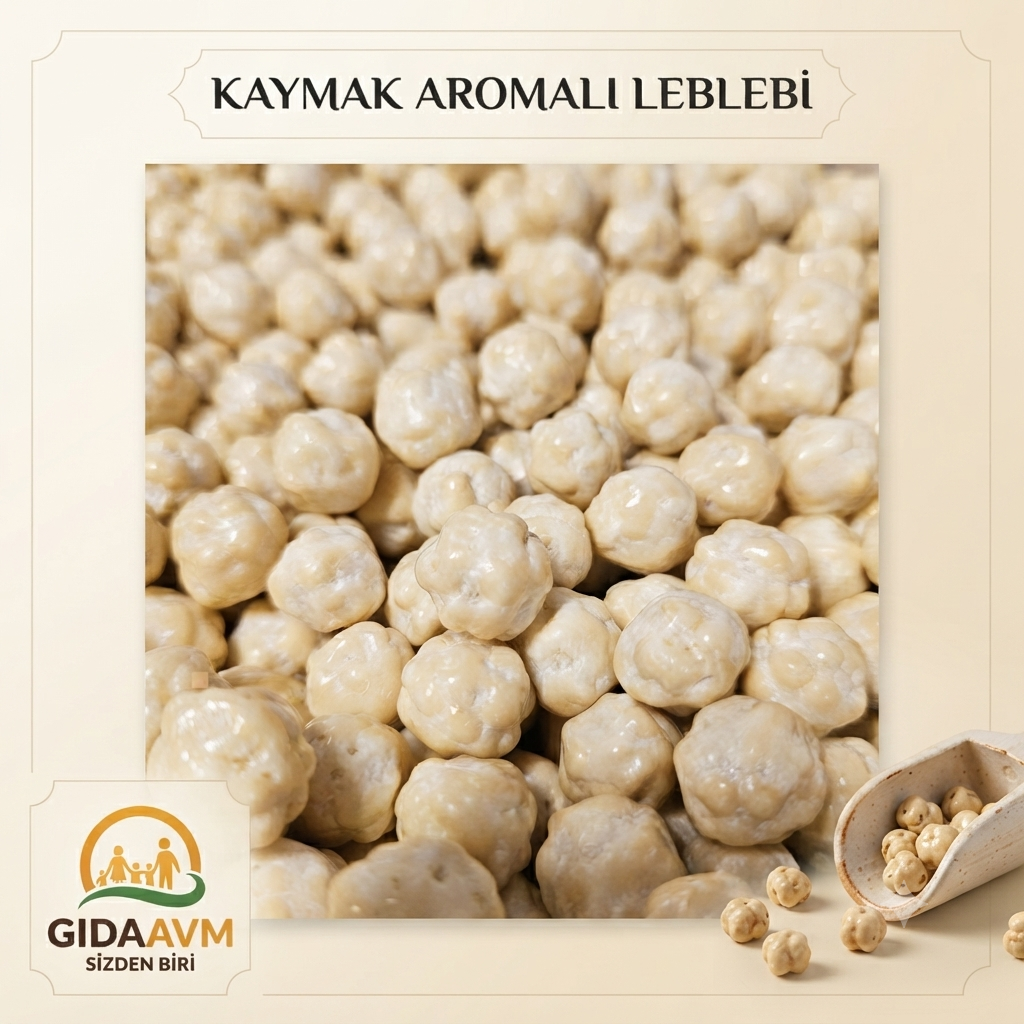 Kaymak Aromalı Glutensiz Leblebi Draje 250 gr