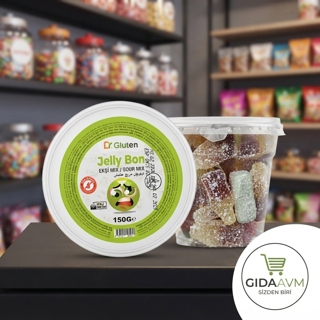 Dr Gluten Glutensiz Jelibon Ekşi Mix 150 gr