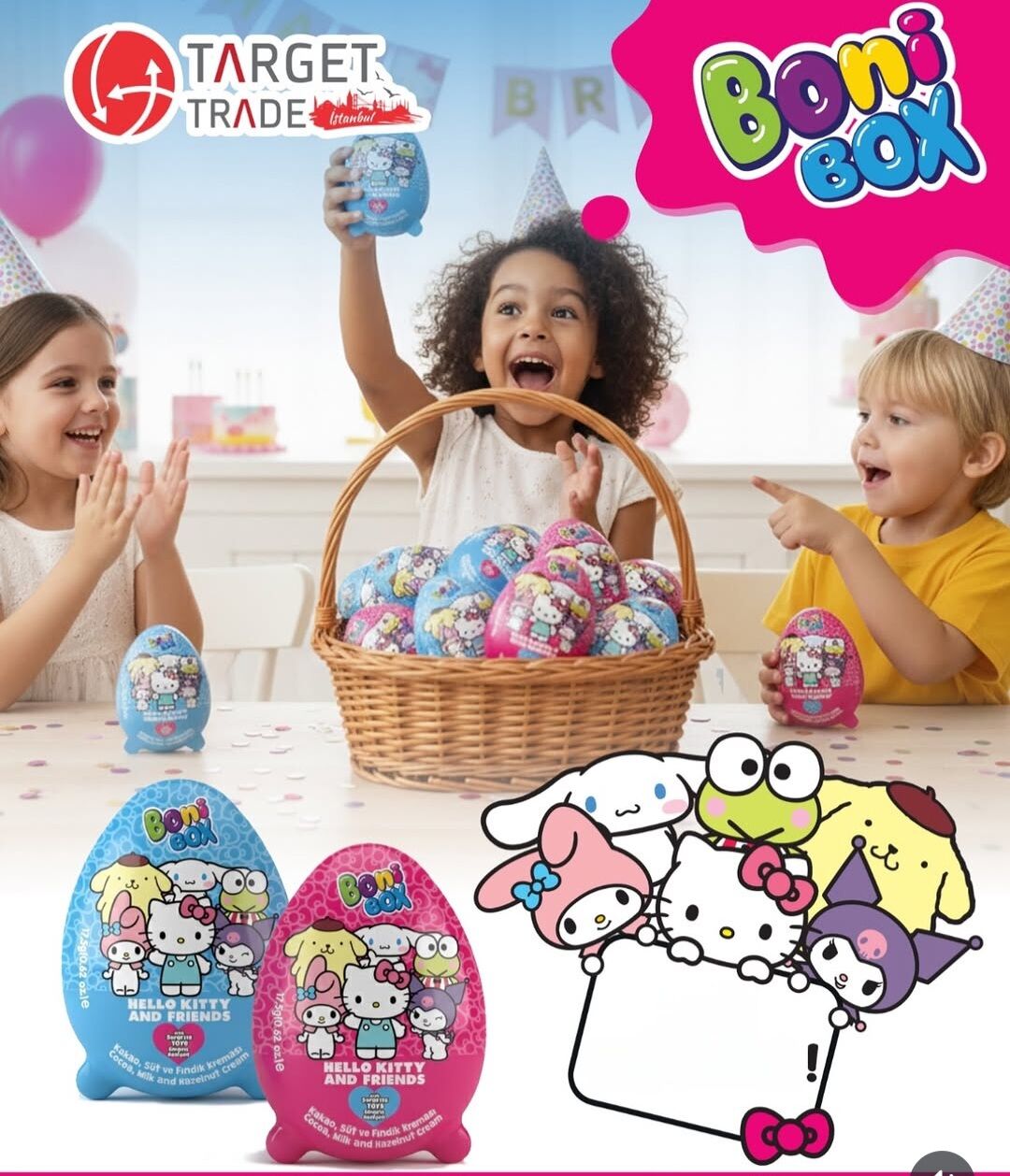 Boni Box Hello Kıtty And Frıends Sürpriz Yumurta