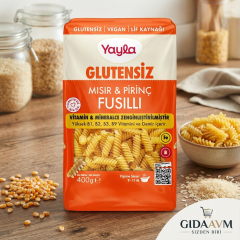 Yayla Glutensiz Vitamin & Mineralce Zenginleştirilmiş Mısır ve Pirinç Fusilli Makarna 400 gr