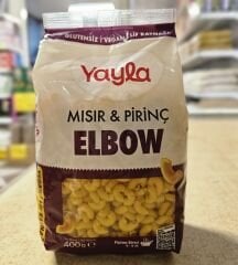 Yayla Glutensiz Mısır ve Pirinç Makarnası Elbow Dirsek 400 gr