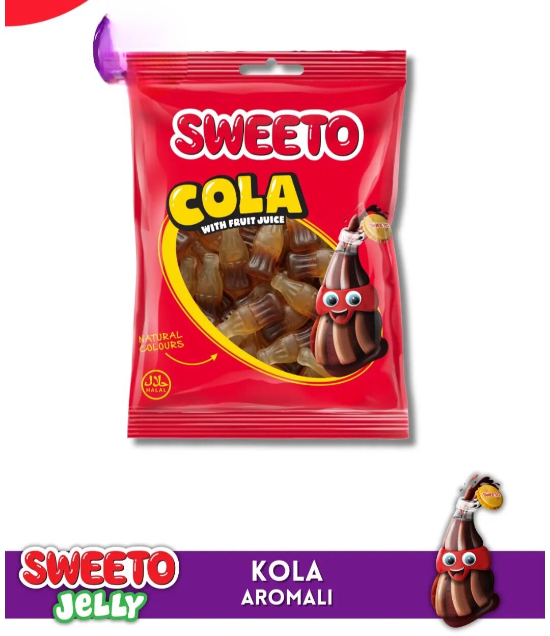 Sweeto Gummy Cola 80g