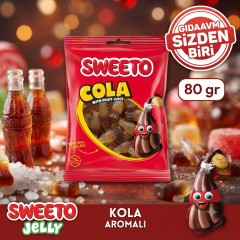 Sweeto Gummy Glutensiz Cola 80g