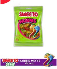 Sweeto Gummy Glutensiz Worms 80g