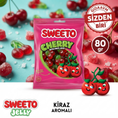 Sweeto Gummy Glutensiz Cherry 80g
