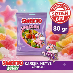 Sweeto Gummy Glutensiz Unicorn 80g