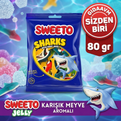 Sweeto Gummy Glutensiz Sharks 80g