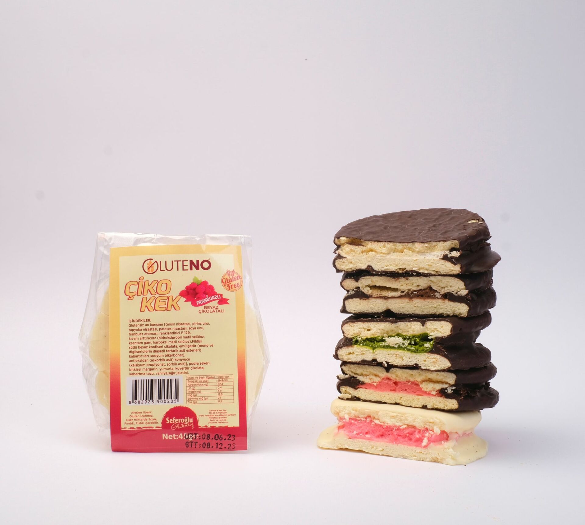 Glutensiz Beyaz Çikolatalı Halley 45 gr