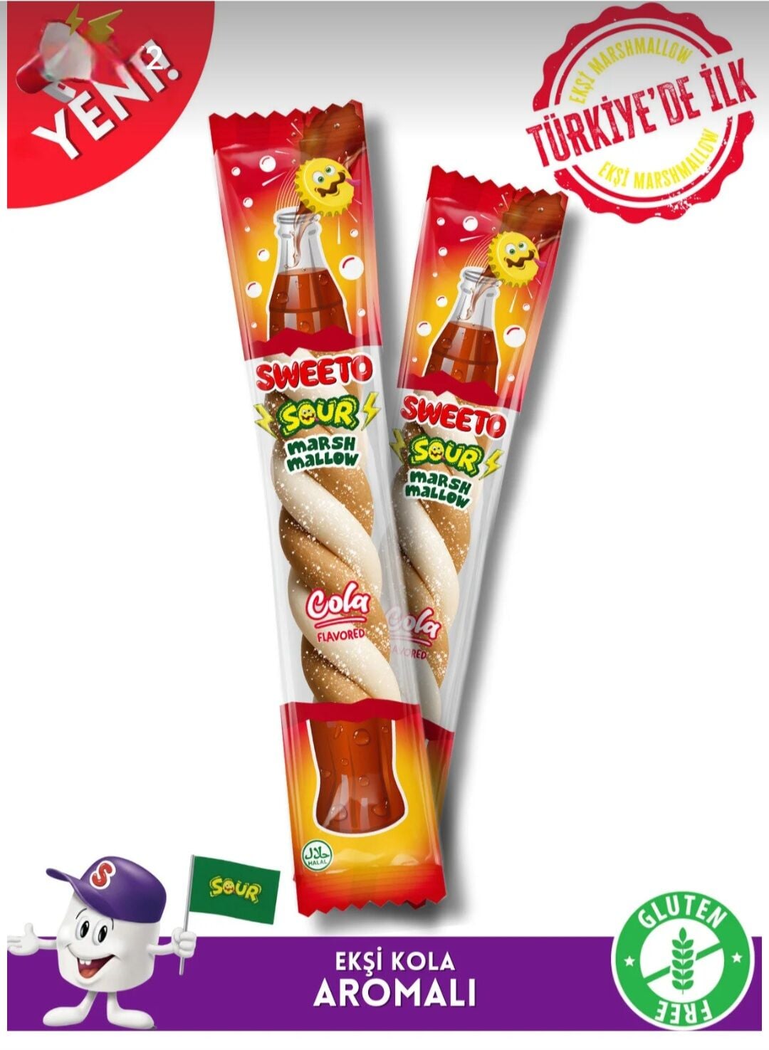 Sweeto Sour Marshmallow Cola 20 gr
