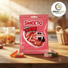 Sweeto Gummy Glutensiz Monster Teeth Glutensiz Jelibon 22g