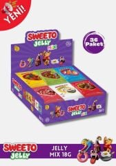 Sweeto Gummy Mix Glutensiz Jelibon 36 Adet 22g