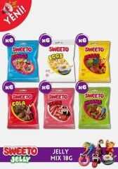 Sweeto Gummy Mix Glutensiz Jelibon 36 Adet 22g