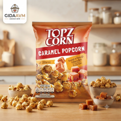 Topz Corn Glutensiz Karamel ve Tereyağlı Patlamış Mısır 100 gr