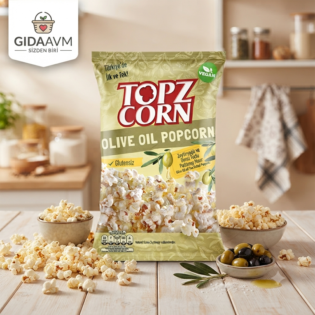 Topz Corn Glutensiz Zeytin Yağlı Popcorn 110gr