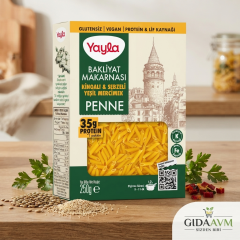 Yayla Kinoalı ve Sebzeli Yeşil Mercimek Penne Bakliyat Makarnası 250 g