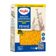 Yayla Kinoalı ve Sebzeli Nohut Penne Glutensiz Bakliyat Makarnası 250 g