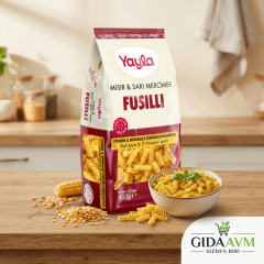 Yayla Mısır ve Sarı Mercimek Fusilli Glutensiz Makarna 400 g
