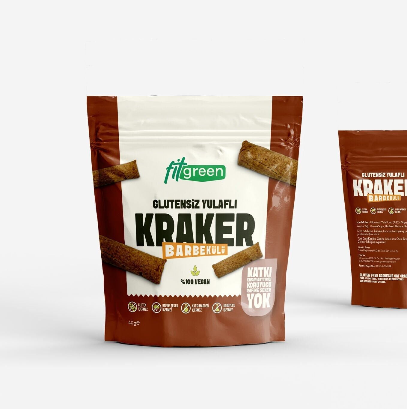 Fit Green Glutensiz Yulaflı Barbekülü Kraker 40 gr