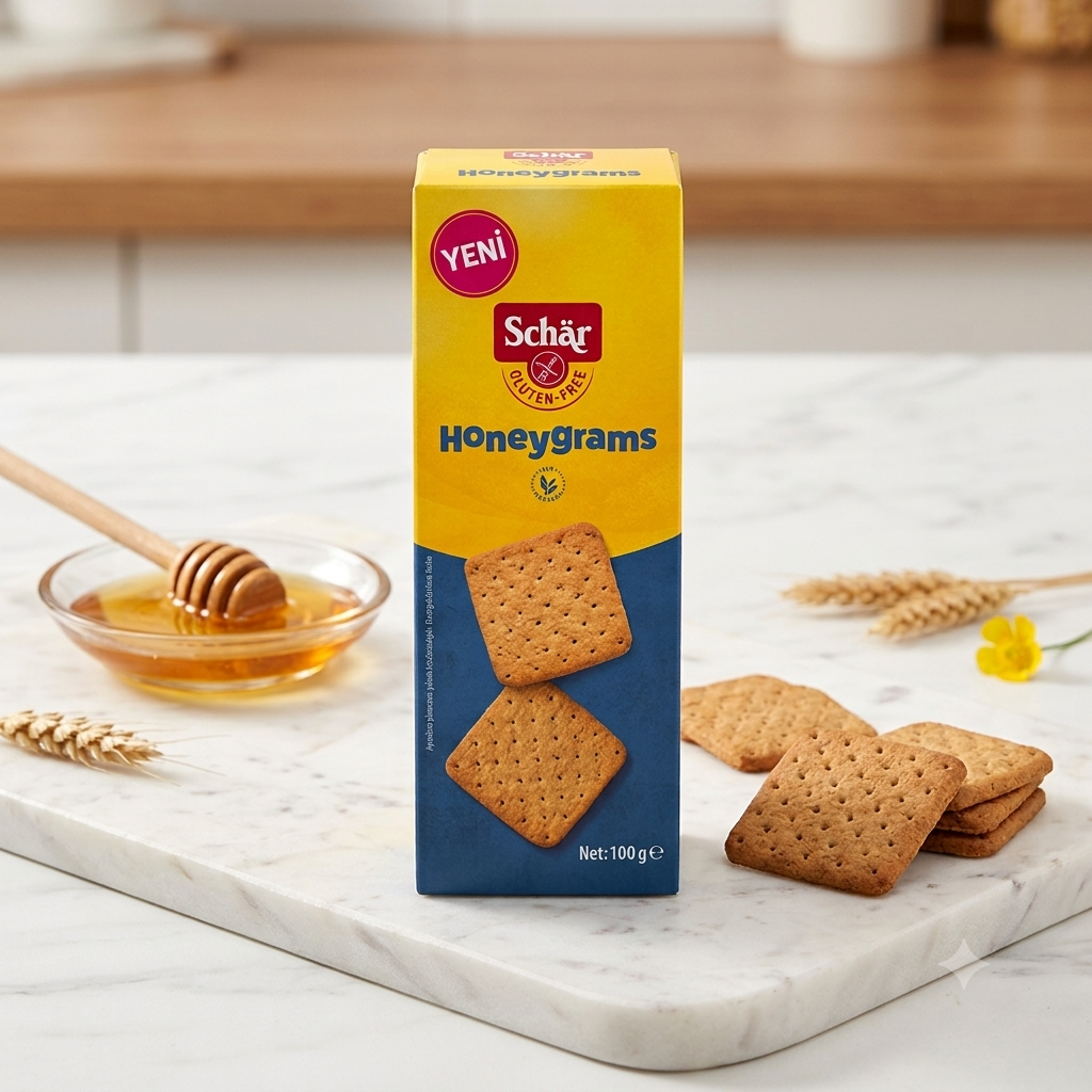 Schar Glutensiz Honeygrams Bisküvi 100 gr