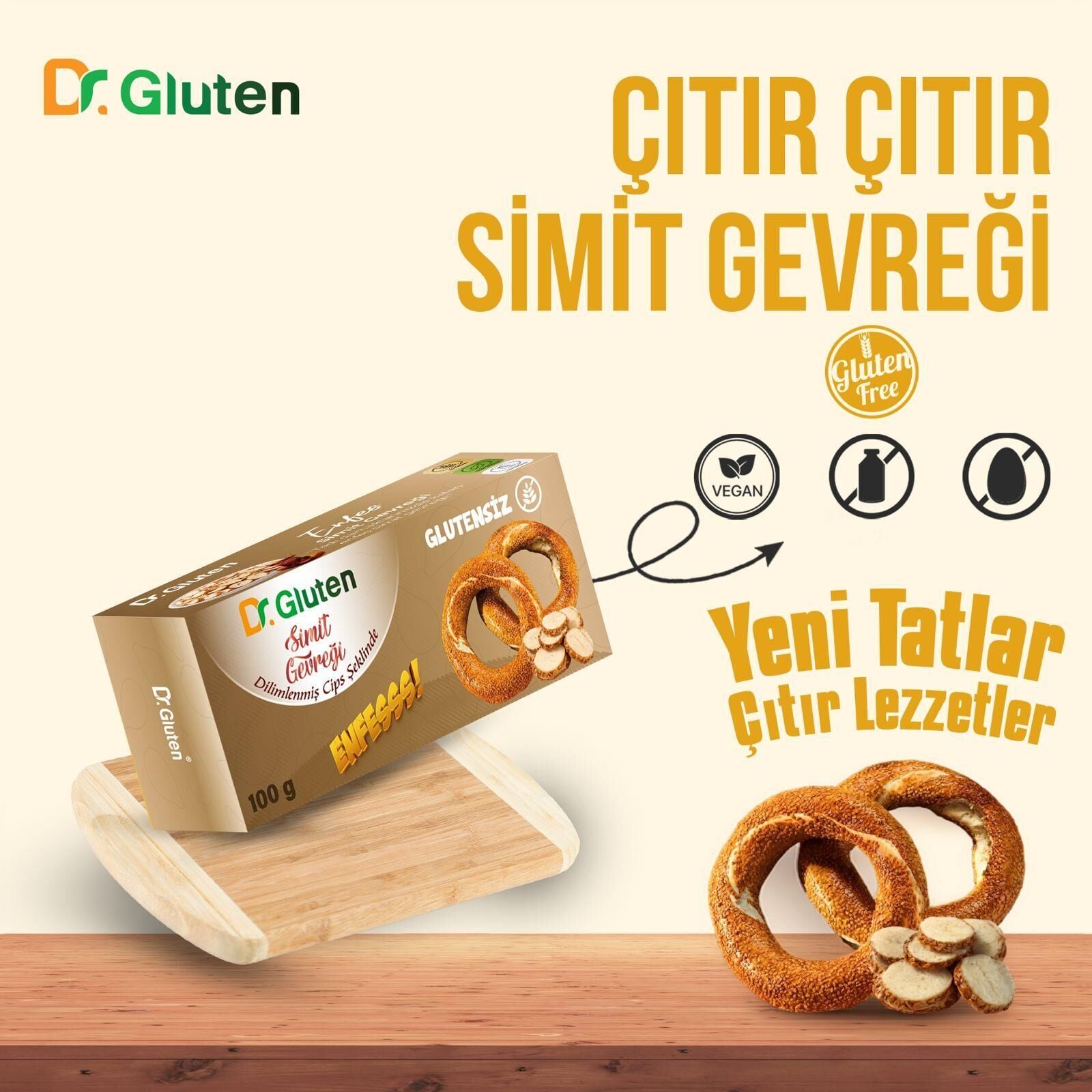 Dr Gluten Glutensiz Simit Gevreği 100 gram