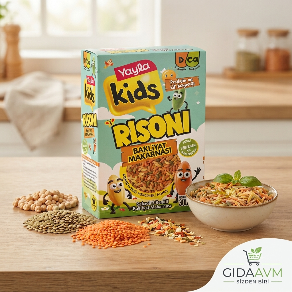 Yayla Kids Sebzeli 3 Renkli Risoni Glutensiz Bakliyat Makarnası 300 g